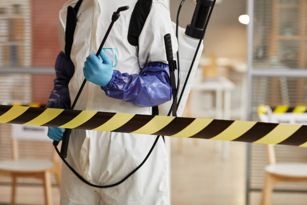 Professional Sewage Cleanup technician working in Brunswick, ME